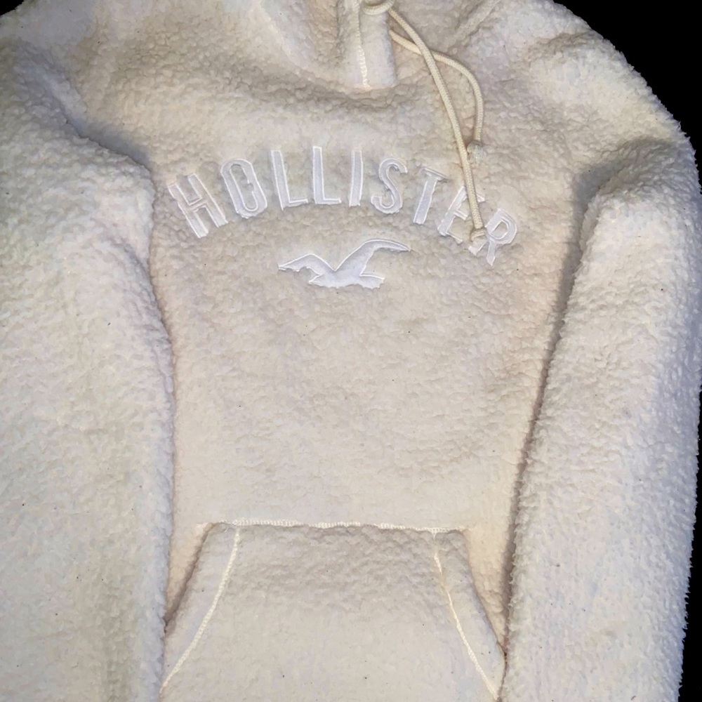 COPY - Hollister cream color Sherpa hoodie